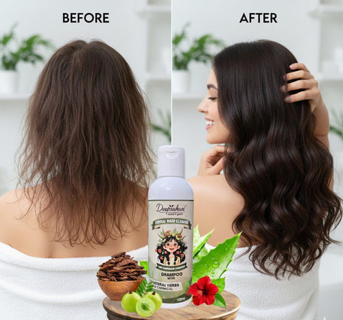 DeepSuhani 10 Herbs Ayurvedic Hair Cleaner Aurvedic Shampoo